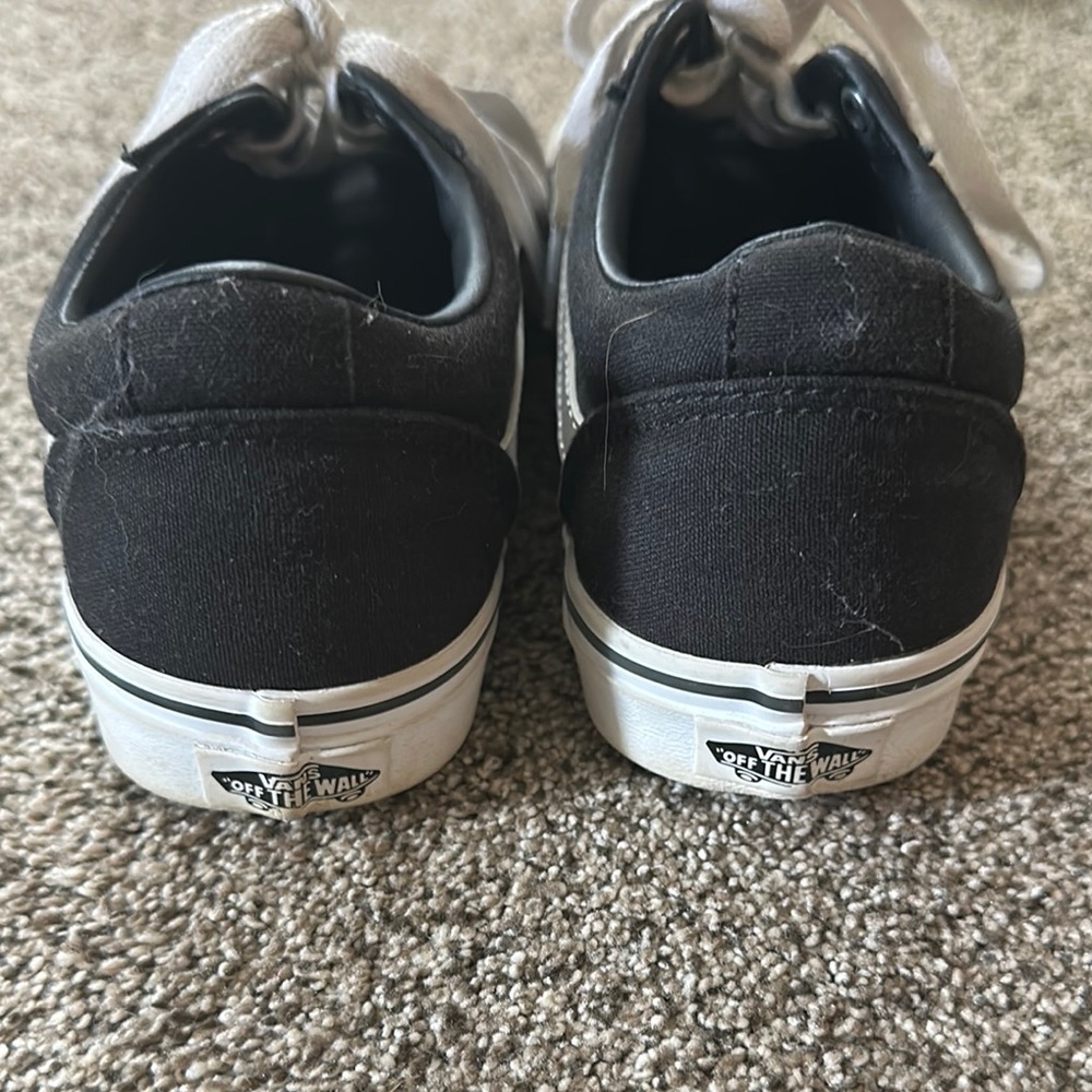 Vans Black and White Classic Sneakers - Picture 4 of 5